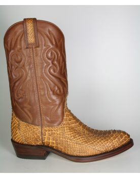 6390 Sancho Cowboystiefel Papaya Python