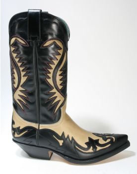 6480 Sendra Boots Cowboystiefel Ciclon Negro Salvaje Corda