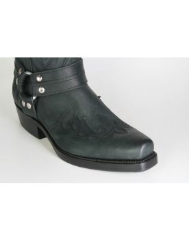 6643 Sancho Bikerboots Flamme Negro 307