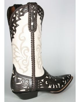 3702 Don Quijote Cowboystiefel Floral Brown