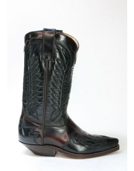  670 Primeboots Cowboystiefel schwarz bordeaux