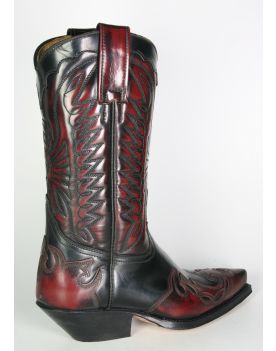 670 Primeboots Cowboystiefel rot schwarz