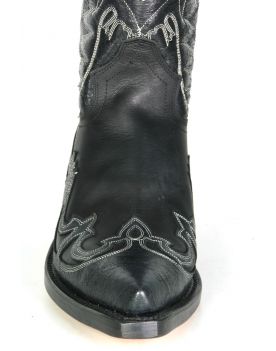 681 Primeboots Cowboystiefel Black Flamme