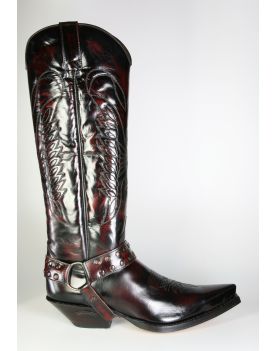 7167 Sendra Cowboystiefel Hochschaft Flor. Fuchsia