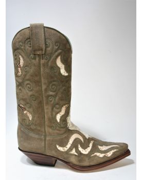 7428 Sendra Cowboystiefel Old Martens Corda Python Natural