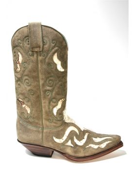 7428 Sendra Cowboystiefel Old Martens Corda Python Natural