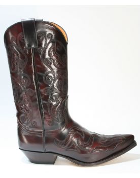 7490 Sendra Cowboystiefel Flor. Fuchsia Coco Flora 