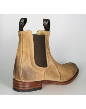 7523 Sendra Chelsea boots Wildleder Brush Camello