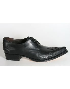 7784 Sendra Schnürschuhe MEZCAL Flamme Negro