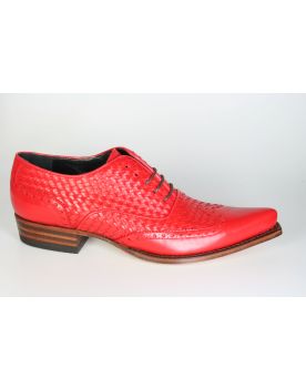 8054 Sendra Schnürschuhe geflochten Pomodoro