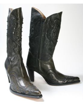 8252 Sendra Stiefel SHARP Old Tree Muschio High Heels