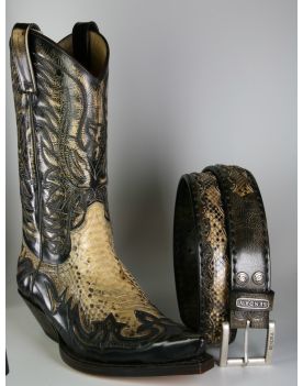 8347 Sendra Gürtel Denver Tierra Python Panizo