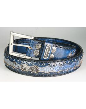 8347 Sendra Gürtel Denver Azul Dirty