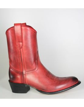 8481 Sendra Cowboystiefel Kurzschaft rot