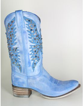 8987 Sendra Cowboystiefel SARA Azul Nieten