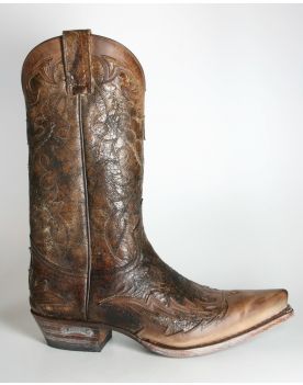 9669 Sendra Cowboystiefel Floter Tang Borron Marron