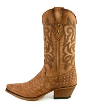 2524 Mayura Cowboystiefel Cognac Lavado