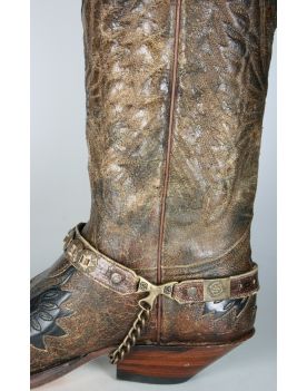 43 Sendra Stiefelriemen Arnes messing Barbados