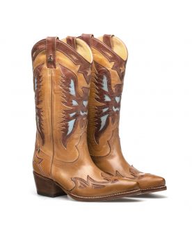 CHERRY COOL Cowboystiefel BATILA Cognac