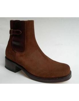 3050 Sendra Stiefelette Farmerform Wildleder braun