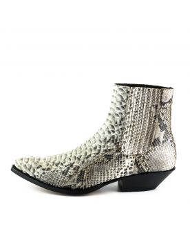 2575 MAYURA Stiefeletten Python Blanco