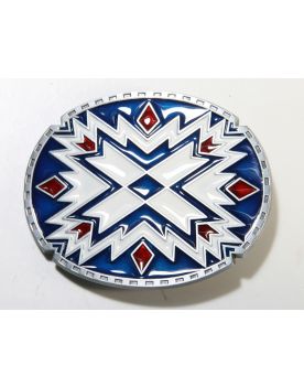 32745 Buckle Gürtelschnalle Ethno Blue