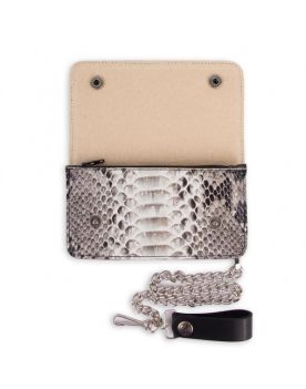999-6 Geldbörse Python Barr. Blanco Negro