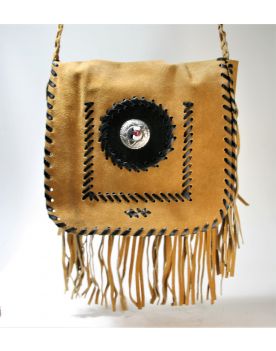 Boho 7 Fransentasche Wildleder