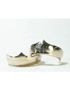 777 Sendra Metall Stiefelhacken silberfarben
