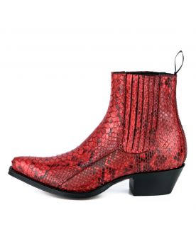 2496 Mayura Boots Stiefeletten Python Rojo