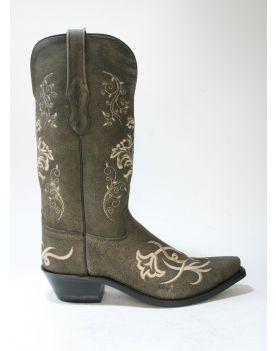 1587 OLD WEST Cowboyboots Abilene Vintage Charcoal