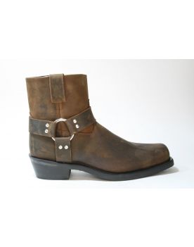 2059 OLDWEST Route 66 Bikerboots Brown