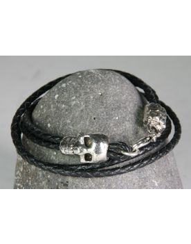 P407 Lederarmband Hardwear Barcelona skull