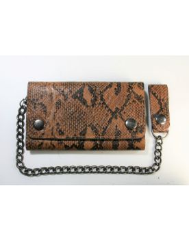 TW 18185 RB Bikerwallet Schlangenimitation