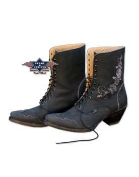 669 Rosie Stars&Stripes Schnuerstiefel Black