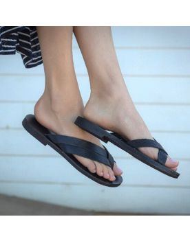 Zehentrenner Sandalen schwarz