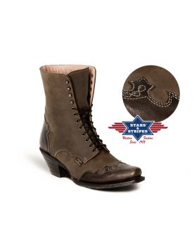 WBL-31 Stars & Stripes Schnüstiefel Brown